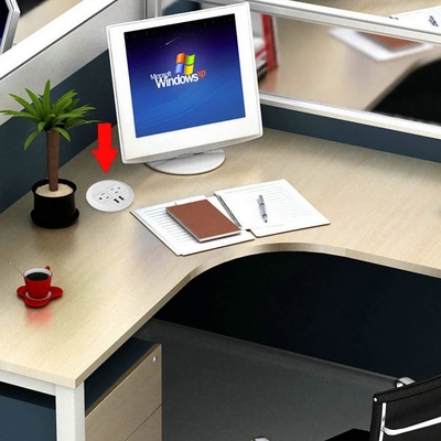 中国 オフィスのソファーの充電器の家具の円形の電力ソケット、USB速い充満インターフェイス会議の席のソケット サプライヤー