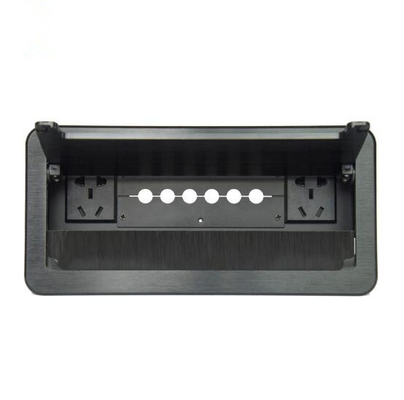中国 TablettopケーブルのCubby箱のソケットの引きのケーブル タイプ穴があいたケーブル箱 サプライヤー